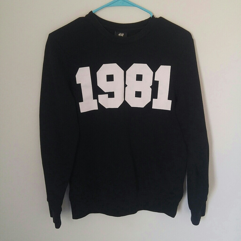 1981 print sweat shirt